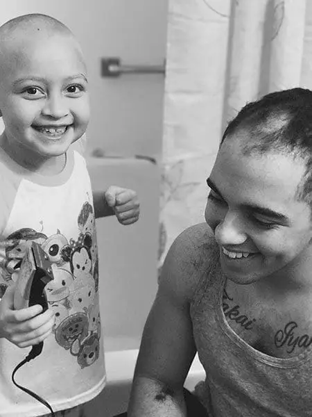 Iyalee with dad