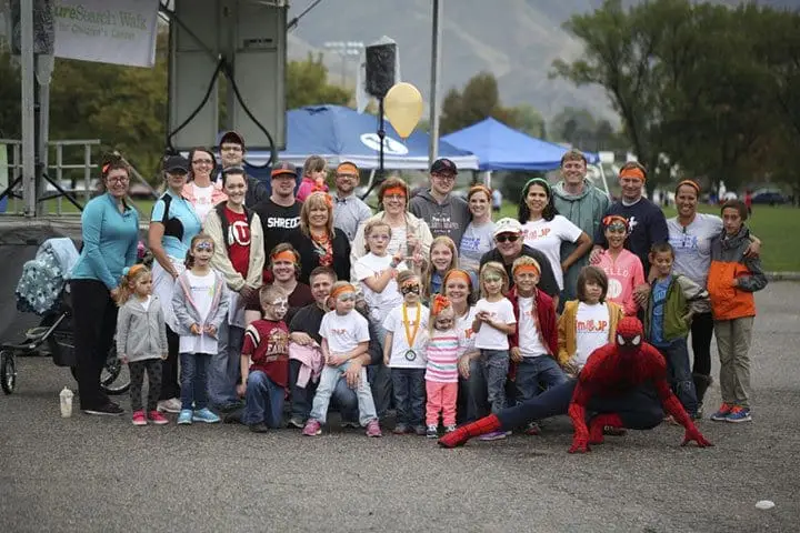 Megan and team at a Superheroes Unite! event