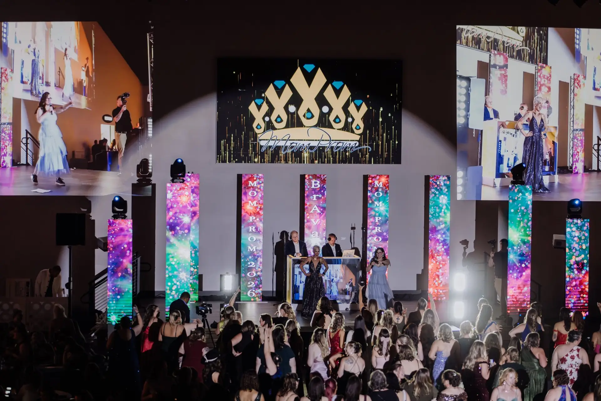 Gala stage with guests
