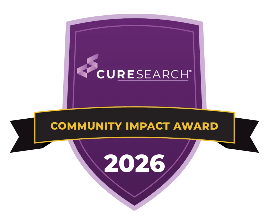 CureSearch Community Impact Award 2026 badge
