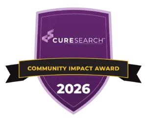 CureSearch Community Impact Award 2026 badge