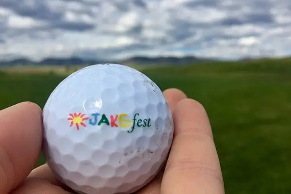 Golfers at a Jakefest outing