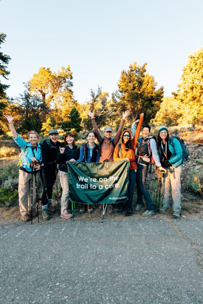 Hikers celebrating at the 2024 California Ultimate Hike