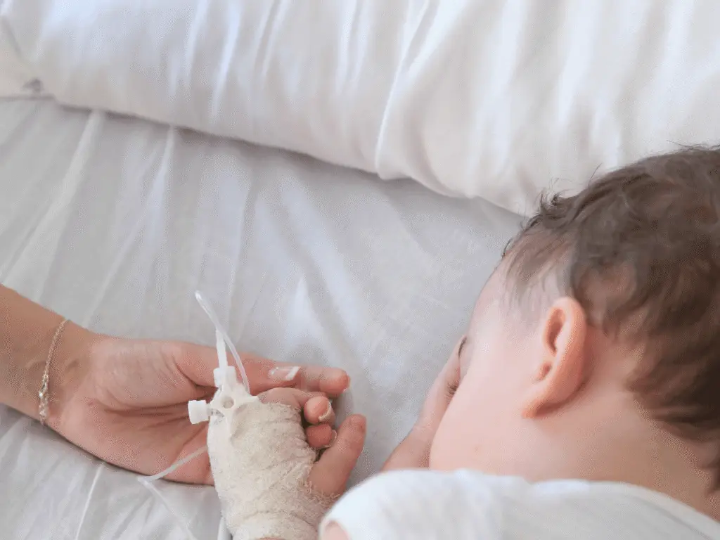 Child in hospital