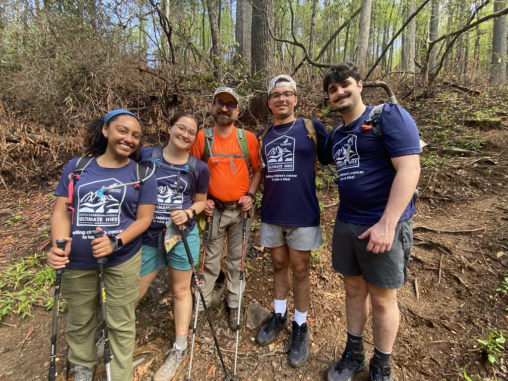A group of Foothills Ultimate Hike participants on the trail