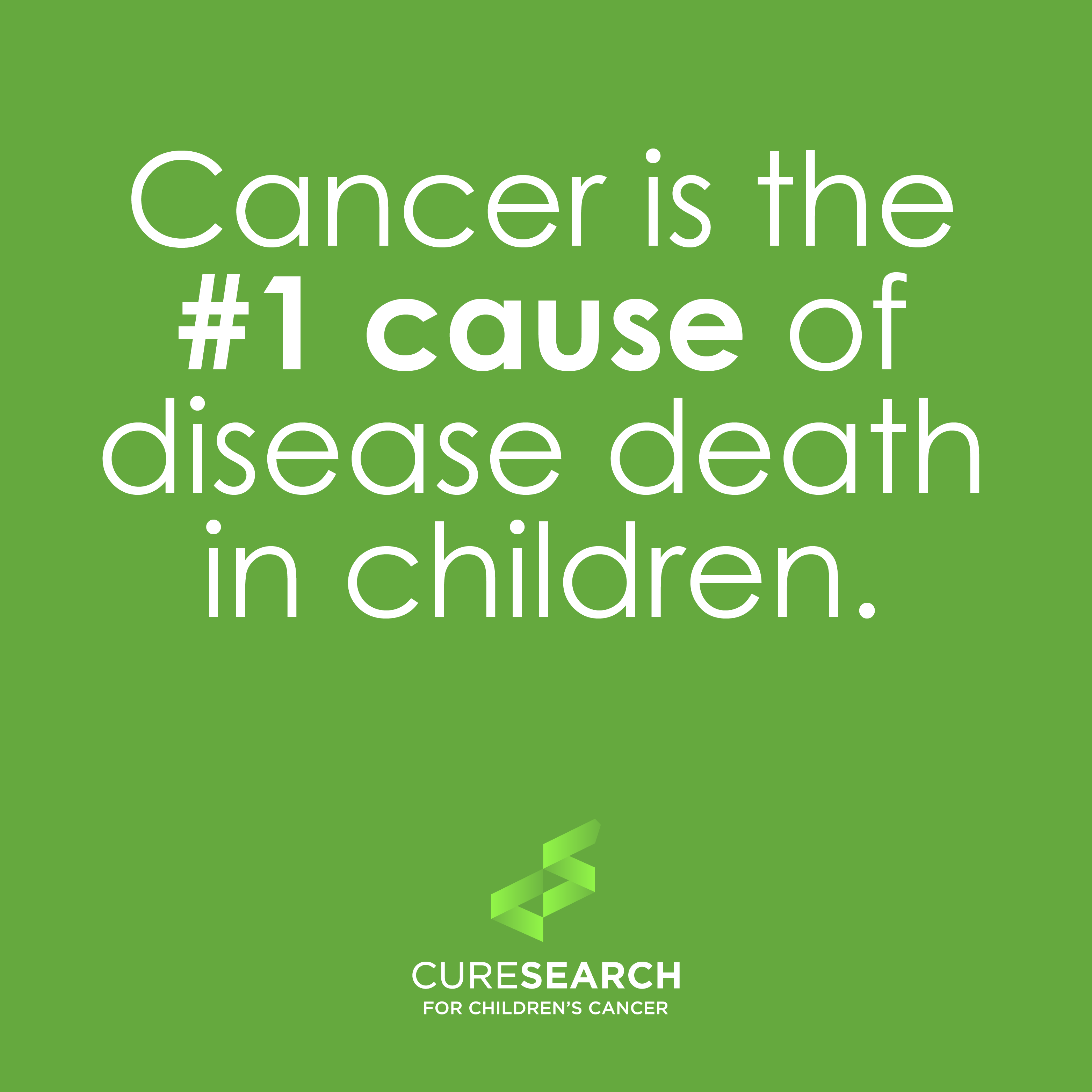 Childhood cancer stats- Cancer is the #1...