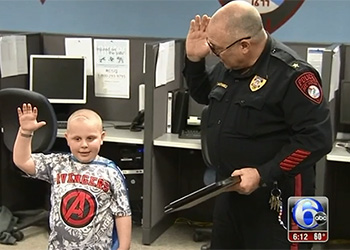 Boy, 7, Made Honorary ‘Superhero’ in Blue in Mount Holly