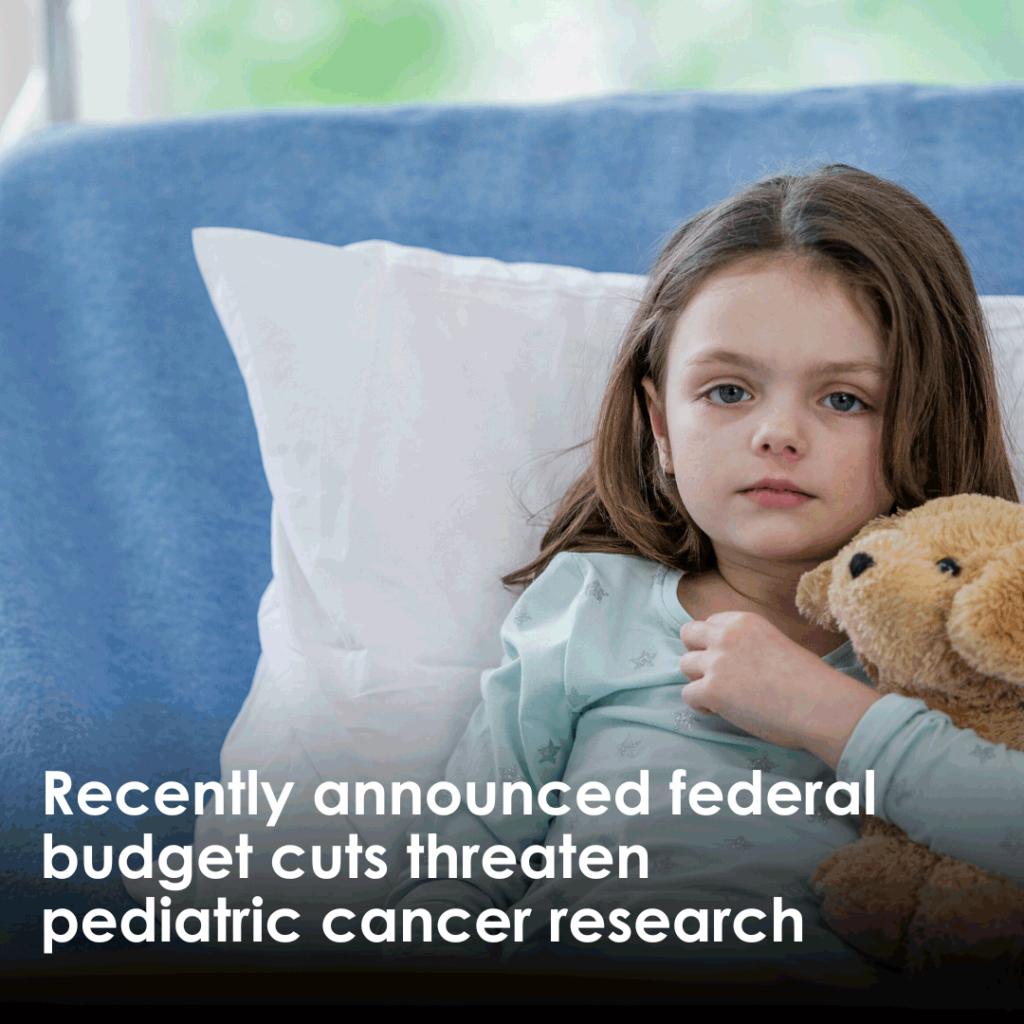 Federal budget cuts threaten pediatric cancer research