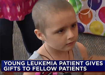 Young Leukemia Patient Makayla Buckingham Gives Gifts